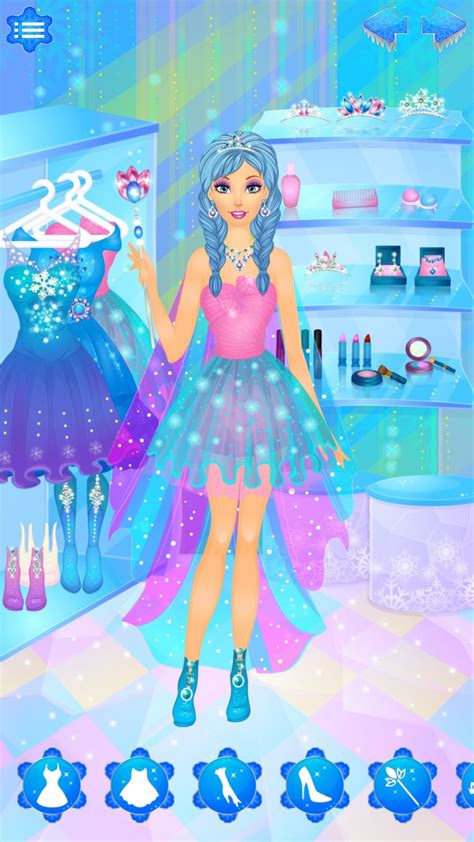 Snow Queen Dress Up and Makeup: princess makeover salon for girly girls ...