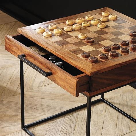 SAIC checkers-chess table | Schachtisch, Schachbretttisch, Wohnzimmertische