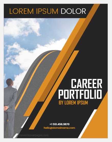 Career Portfolio Cover Page Templates Word Ms Word Cover Page Templates ...