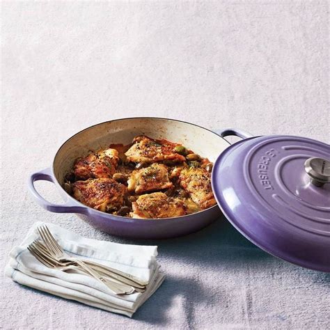 Le Creuset Cast Iron Braiser in Provence | Le creuset recipes, Braised chicken thighs, Braised ...