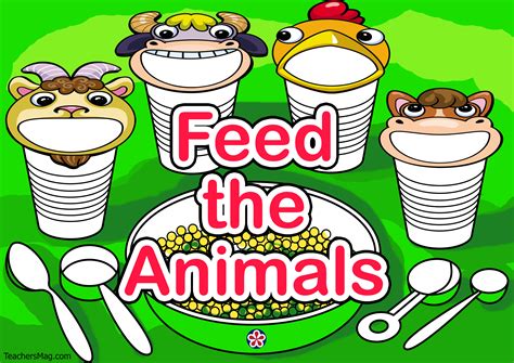 Feed the Animals Printable Activity. TeachersMag.com