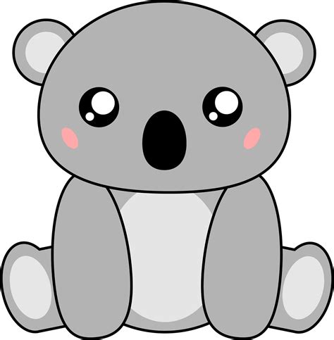 Premium Vector Clipart Kawaii Koala Cute Koalas Clipart Kawaii Clipart Cute Clipart Vector ...