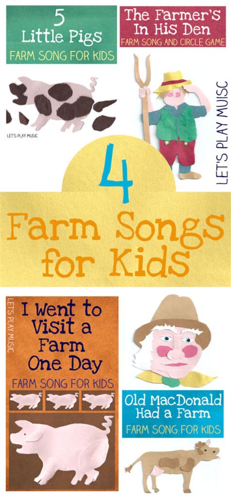 4 Farm Songs for Kids - Let's Play Music