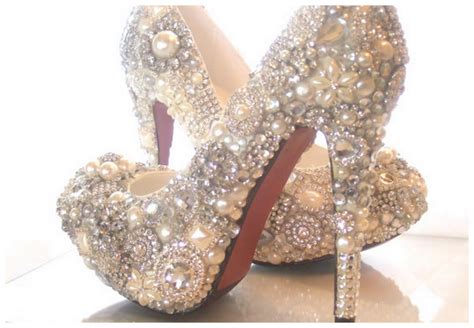 Sparkly Cinderella Wedding Shoes