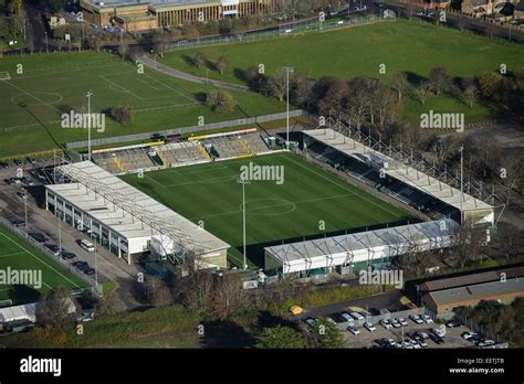 An aerial view of Huish Park, the home of Yeovil Town FC, also known as ...