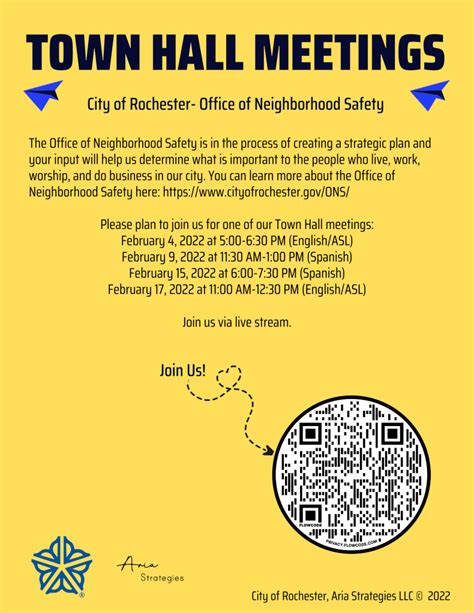 City of Rochester Town Hall Meetings – South East Area Coalition