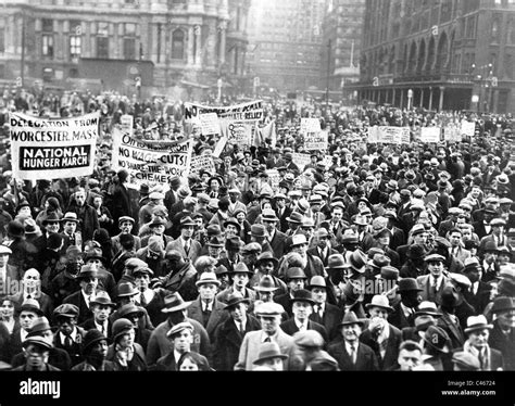 La demostración durante la Gran Depresión en Filadelfia, 1929 Fotografía de stock - Alamy