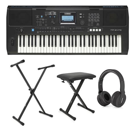 Yamaha PSR E473 Portable Keyboard Pack at Gear4music