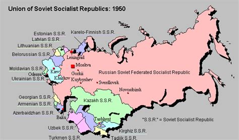 Map of the USSR in 1950 Novosibirsk, Heart Map, Uzbek, Socialist, Soviet Union, Kiev, Ussr, Wwii ...