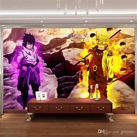 3d Naruto Wall Mural Custom Photo Wallppaer Japanese Anime Wallpaper ...