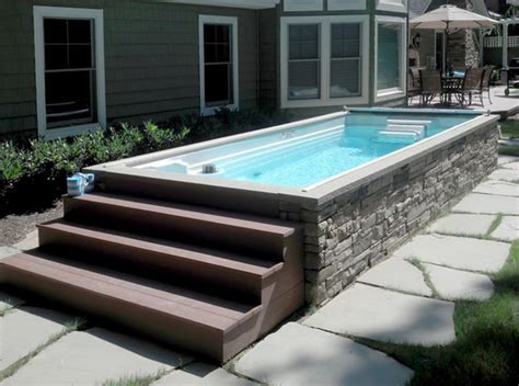 small diy inground pools - Google Search | Pool patio designs, Above ...