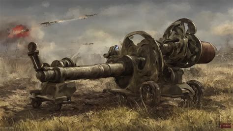 howitzer cannon, world war 2, high quality, artstation | Stable ...