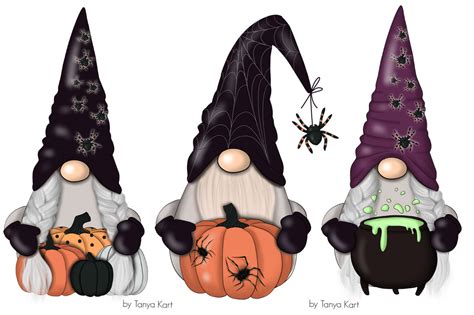 Halloween Gnomes Planner Icons By Tanya Kart | TheHungryJPEG