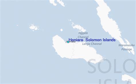 Honiara, Solomon Islands Tide Station Location Guide