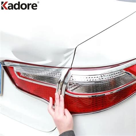 Car Accessories For KIA Rio K2 Sedan 2011 2012 2013 2014 ABS Chrome Rear Tail Light Lamp Cover ...