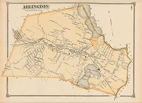 Map Of Arlington Massachusetts | Tourist Map Of English