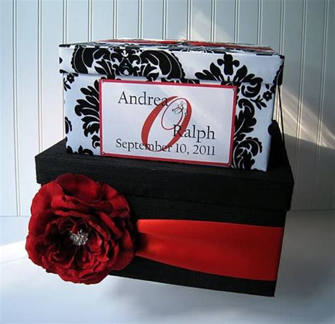 Custom Wedding Card Box Damask Card Box - Etsy