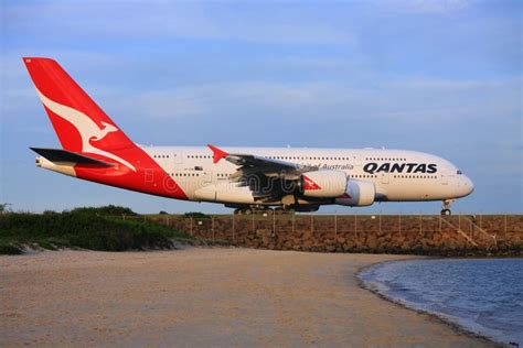 Qantas A380 Airbus At Sydney Airport, Australia. Editorial Photography - Image: 8921537