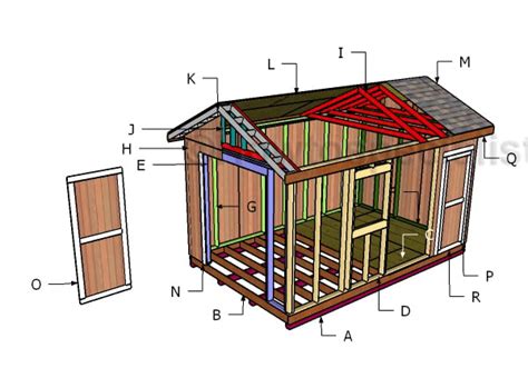 10x16 Shed Plans | HowToSpecialist - How to Build, Step by Step DIY Plans