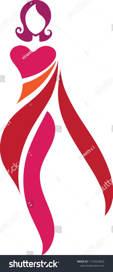 Indian Woman Saree Logo Icon 스톡 벡터(로열티 프리) 1174323820 | Shutterstock