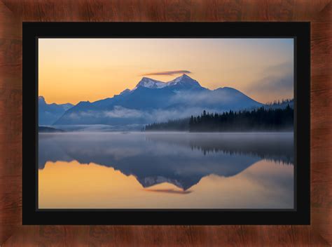 Maligne Lake and Mountains Sunrise Fine Art Photo Print | Photos by ...