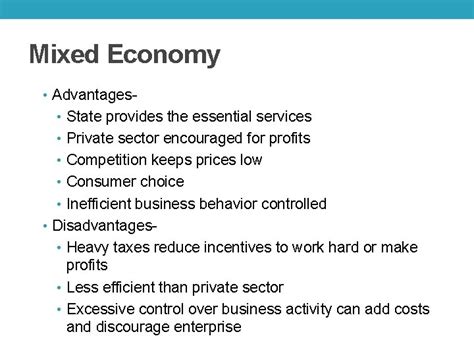 Advantages Of Mixed Economy : Mixed Economic Systems : Mixed economy as ...