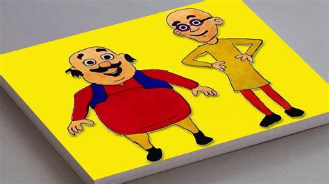 HOW TO DRAW MOTU PATLU STEP BY STEP | MOTU PATLU DRAWING AND COLOURING ... | Cartoon drawing for ...