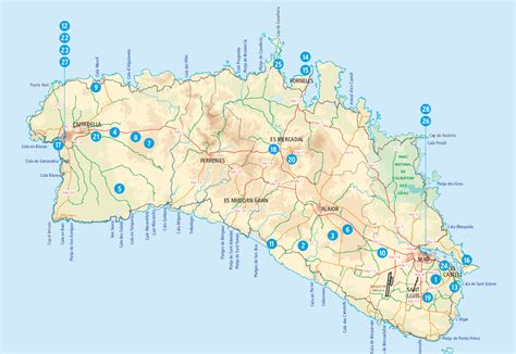 Maps of Menorca | Menorca Diferente