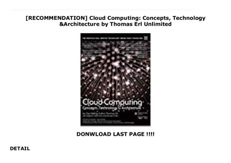 [RECOMMENDATION] Cloud Computing: Concepts, Technology & Architecture ...