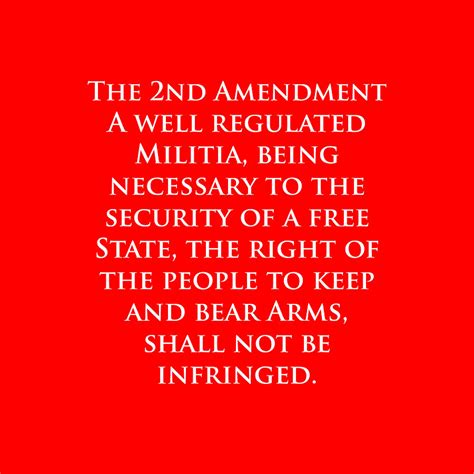 The 2nd Amendment of the constitution second rights wording meaning ...