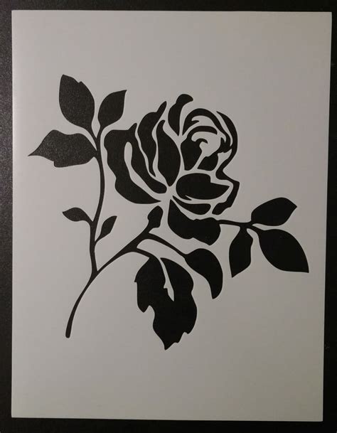 Rose - Stencil – My Custom Stencils