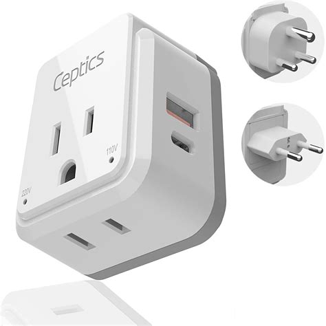 Buy Ceptics India, Maldives Power Plug Adapter Travel Set, 20W PD & QC ...