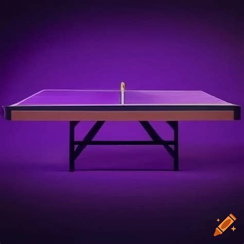 Wacky purple table tennis on Craiyon