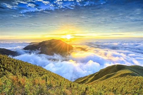 Download Panorama Horizon Sunrise Sky Cloud Nature Landscape HD Wallpaper