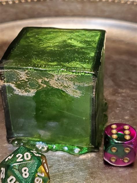 Gelatinous Cube D&D Miniature Translucent Green Red or | Etsy