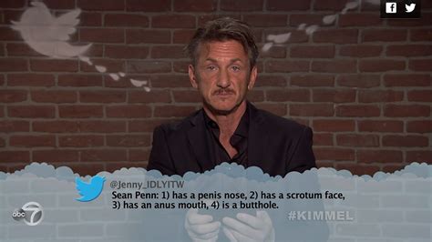 Sean Penn from Celebrity Mean Tweets From Jimmy Kimmel Live! | E! News