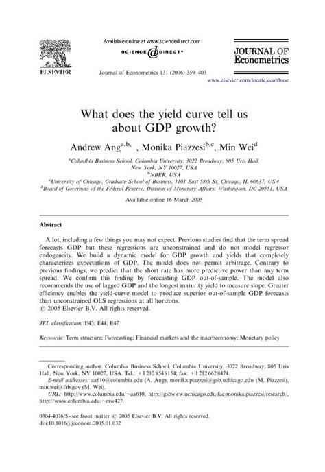 (PDF) What does the yield curve tell us about GDP growth? - DOKUMEN.TIPS