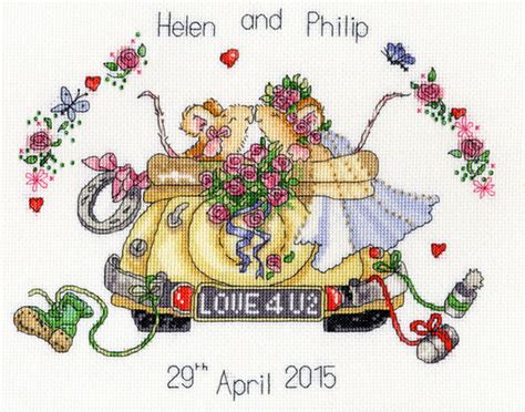 Cross Stitch Wedding Sampler Kits | Past Impressions