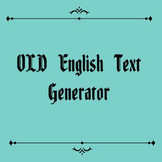 Old English Font Generator Copy Paste - PELAJARAN