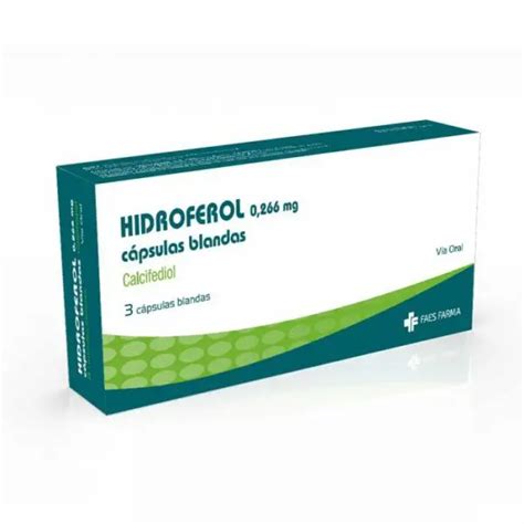 Hidroferol 0,266 Mg Calcifediol x 3 cápsulas - EcoFarmacias