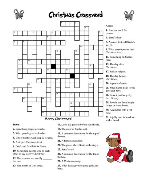 Christmas Puzzles For Kids Free Printable