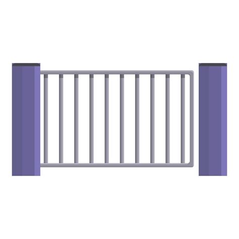 Automatic gate icon, cartoon and flat style 14317722 Vector Art at Vecteezy