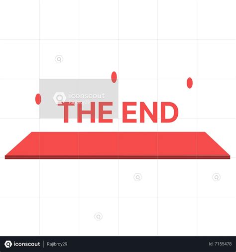 The End Emoji Animated Icon download in JSON, LOTTIE or MP4 format