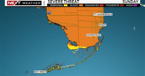 South Florida could see severe weather, storms on Sunday - CBS Miami