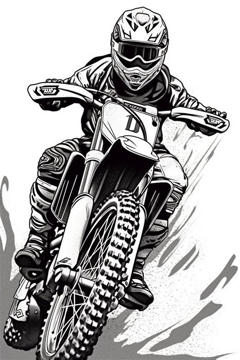 Dirt Bike Coloring Pages - Free Coloring Pages Printables