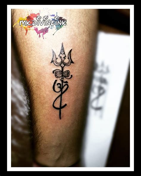 Om with trishul tattoo, Om tattoo design, Trishul tattoo design, Aum tattoo, Trident tattoo ...