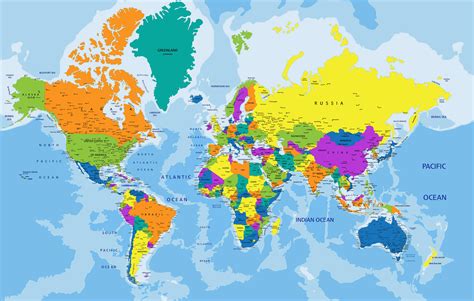 Map Of The World Without Countries - London Top Attractions Map