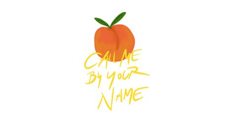 Peach Call Me By Your Name CMBYN - Cmbyn Art - Sticker | TeePublic