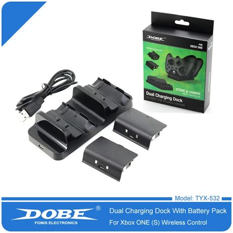 Dual Wireless Charger for Xbox One Controller Charger Battery Pack for ...