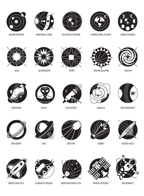 OUTER SPACE SYMBOL SET on Behance